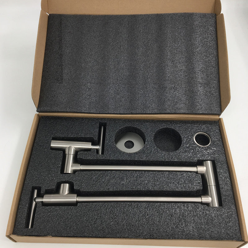 Robinet de cuisine rabattable - Argenté - Laiton