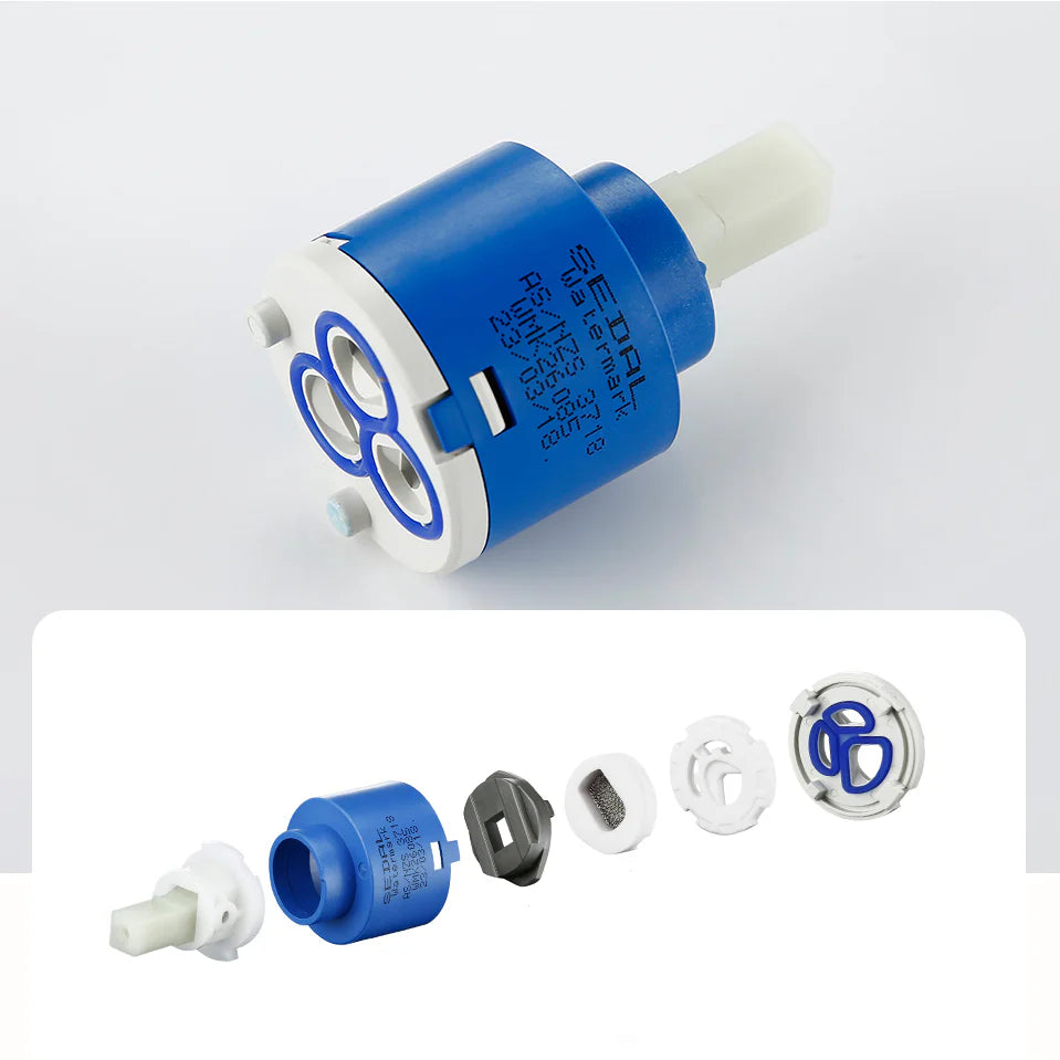 Robinet salle de bain lavabo minimaliste géométrique design - Doré - Laiton