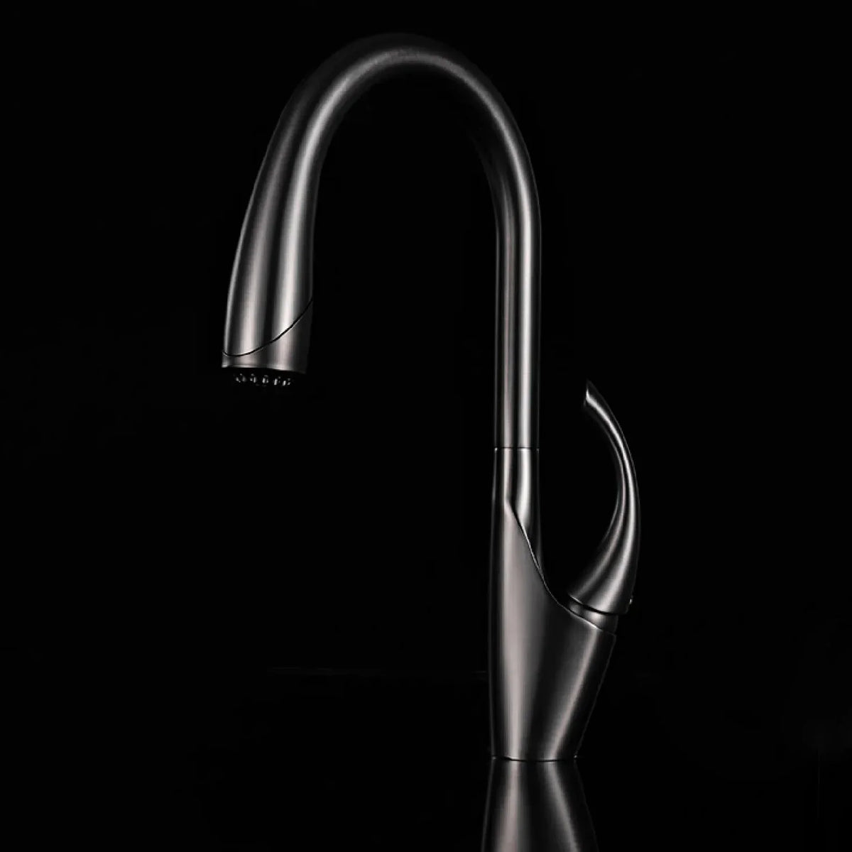 Robinet évier cuisine design moderne flexible douchette - Argenté - Laiton