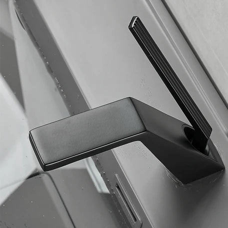 Robinet salle de bain lavabo mitigeur design contemporain - Noir