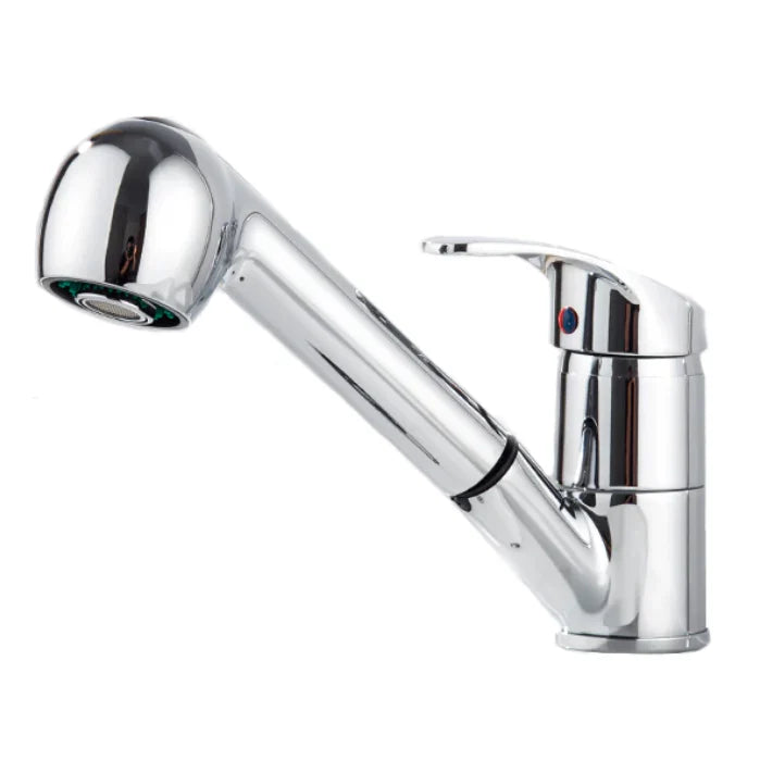 Robinet cuisine évier mitigeur flexible multijet - Argenté - Laiton