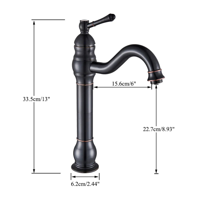 Robinet salle de bain lavabo vintage mitigeur rétro - Doré - Laiton