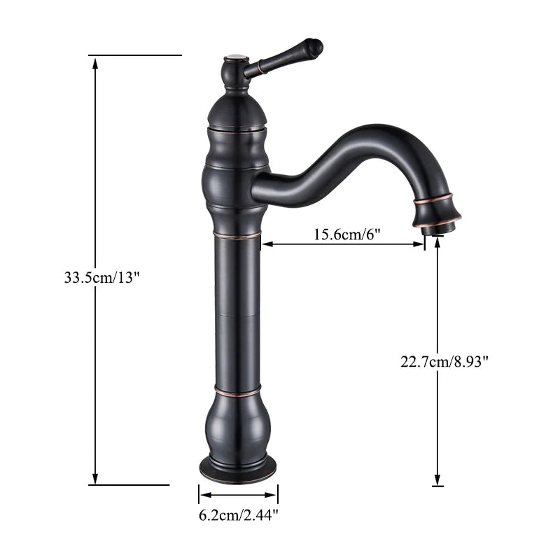 Robinet salle de bain lavabo vintage mitigeur rétro - Argenté - Laiton