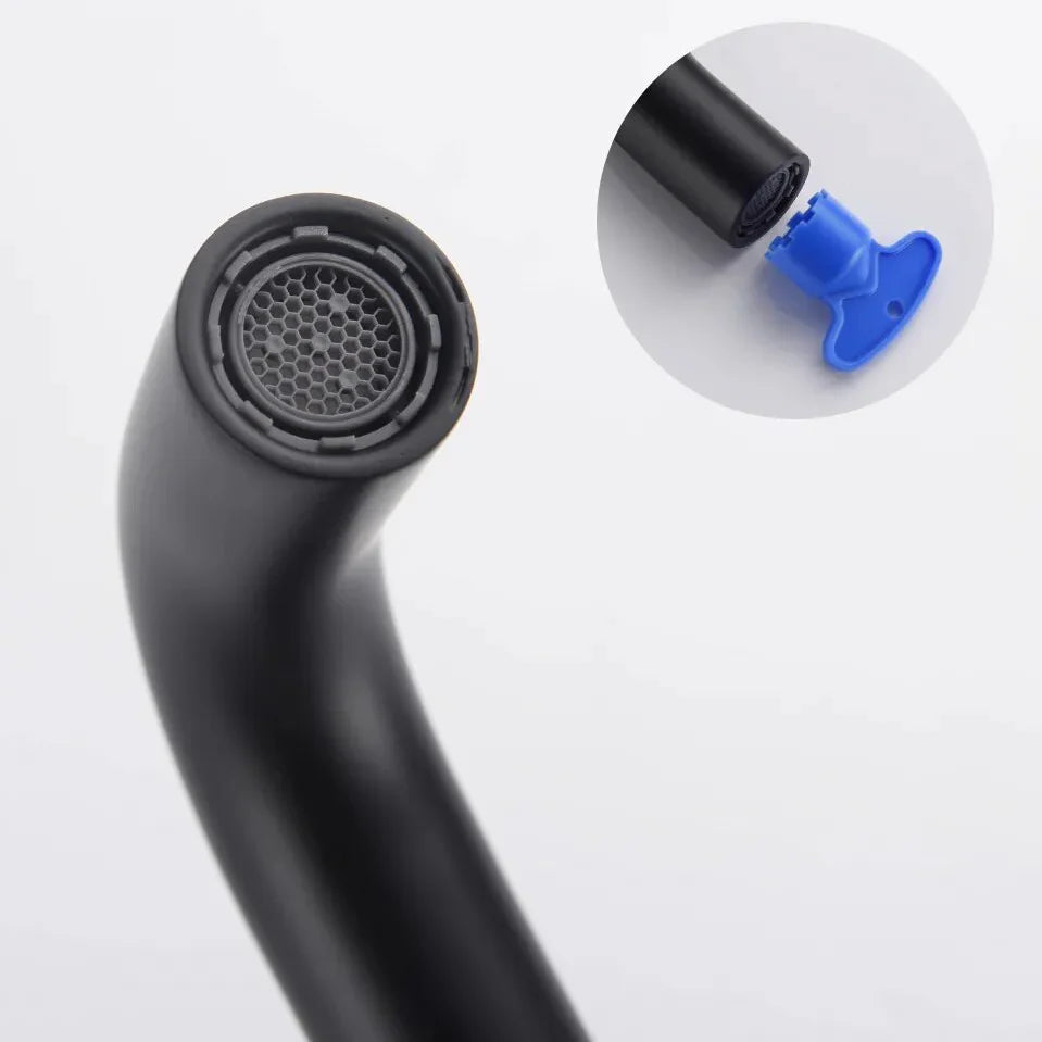 Robinet baignoire salle de bain minimaliste mural encastrable douchette - Noir - Laiton