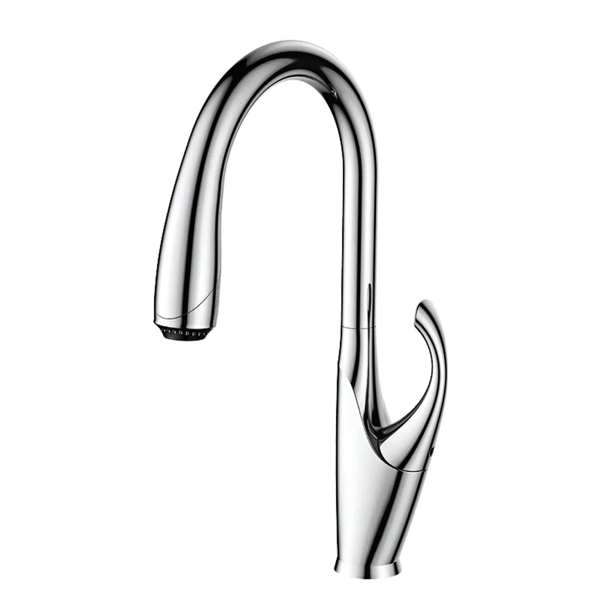 Robinet évier cuisine design moderne flexible douchette - Argenté - Laiton