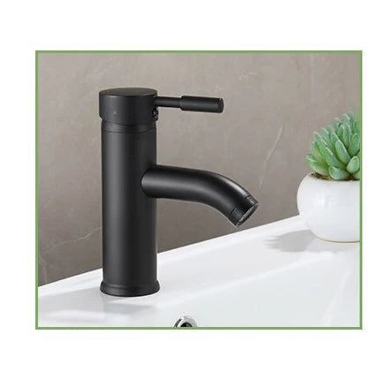 Robinet lavabo salle de bain minimaliste mitigeur - Noir mat