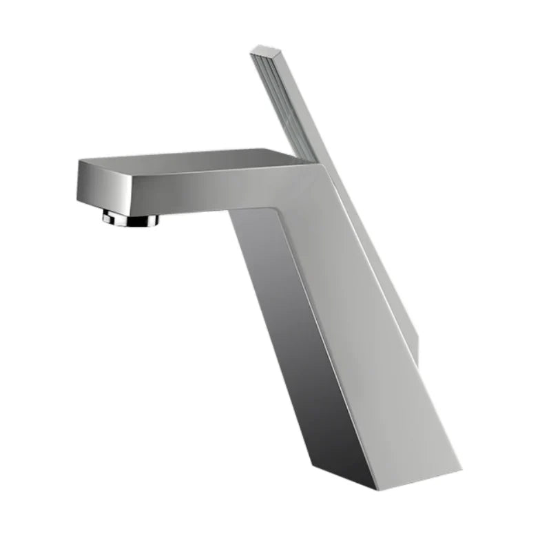 Robinet salle de bain lavabo mitigeur design contemporain - Argenté