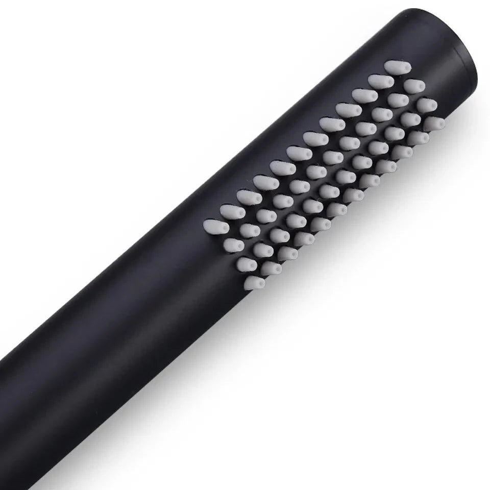 Robinet baignoire salle de bain minimaliste mural encastrable douchette - Noir - Laiton