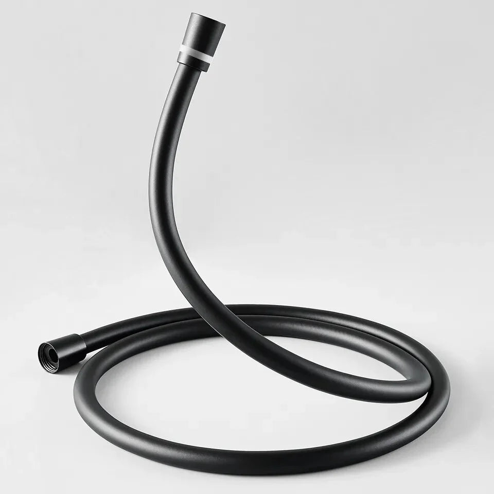 Robinet baignoire salle de bain minimaliste mural encastrable douchette - Noir - Laiton