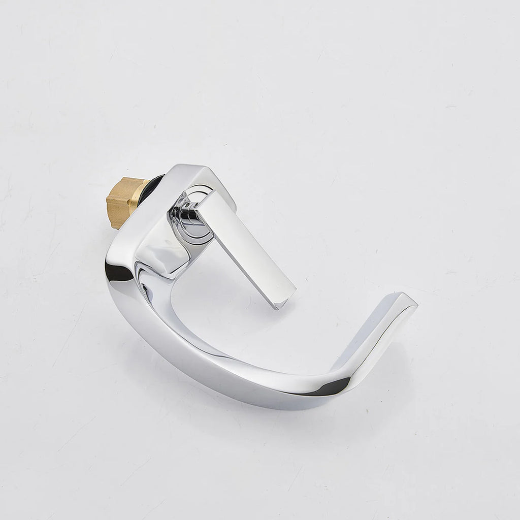 Robinet design incurvé cascade - Argenté - Laiton