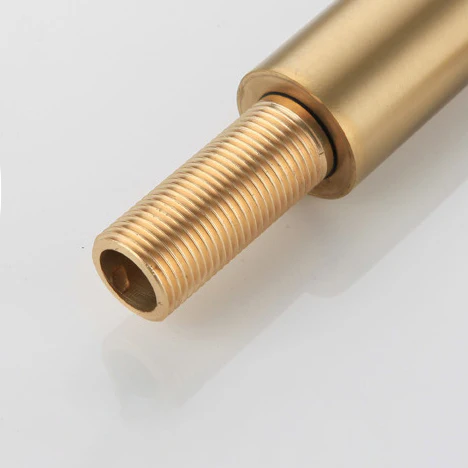 Robinet lavabo salle de bain minimaliste - Doré brossé