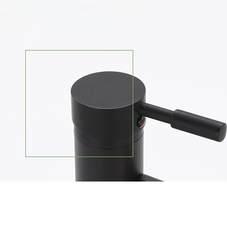 Robinet lavabo salle de bain minimaliste mitigeur - Noir mat