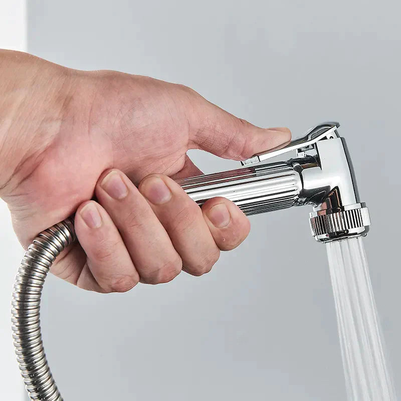 Robinet évier cuisine design mitigeur led flexible douchette pistolet - Argenté - Laiton