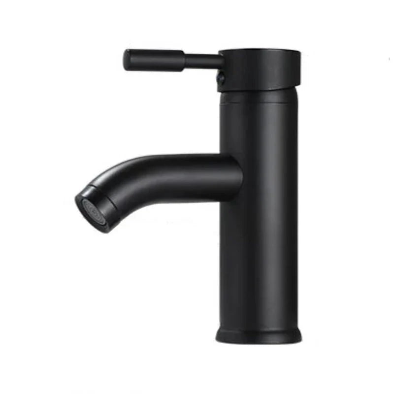 Robinet lavabo salle de bain minimaliste mitigeur - Noir mat