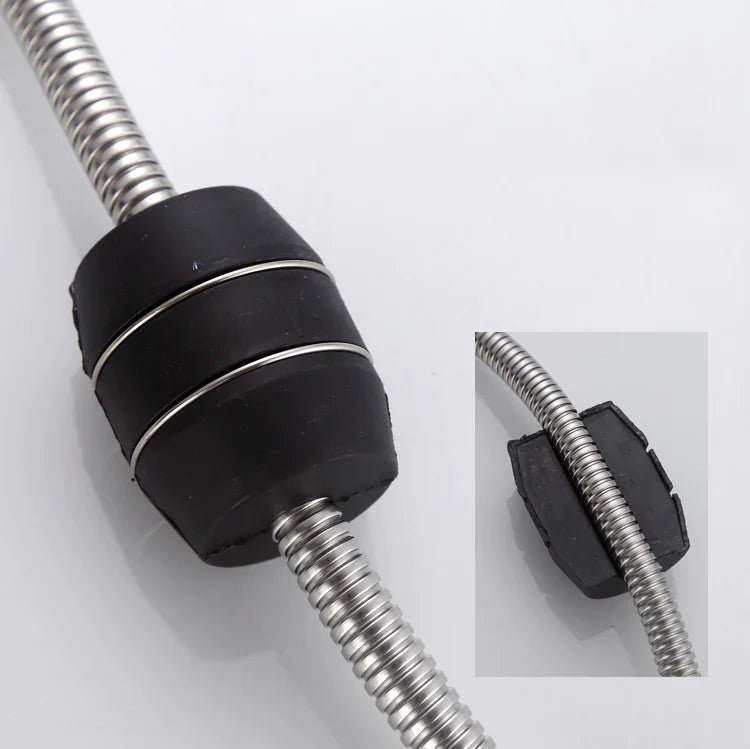 Robinet lavabo salle de bain flexible - Noir mat