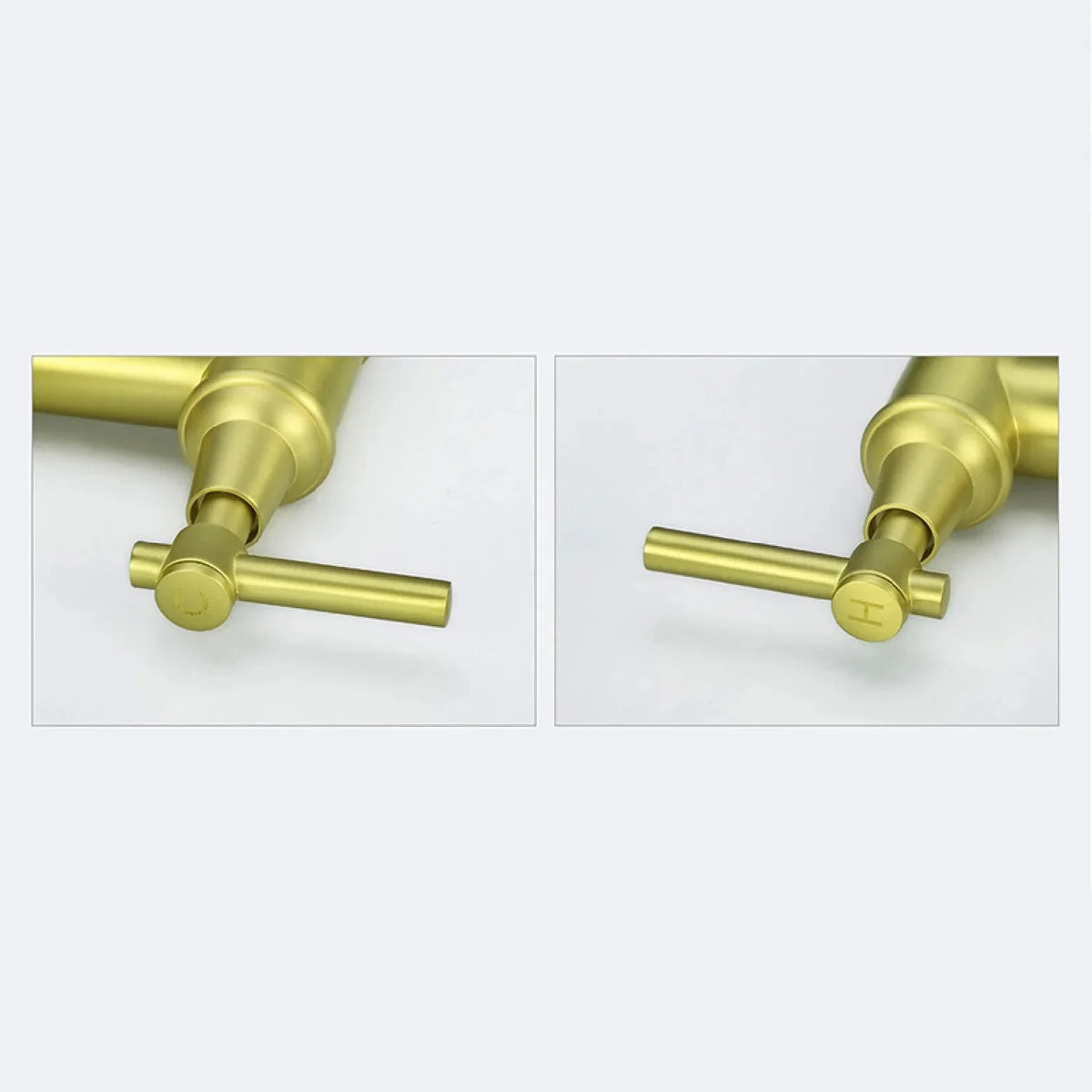 Robinet évier cuisine rétro flexible douchette - Doré - Laiton