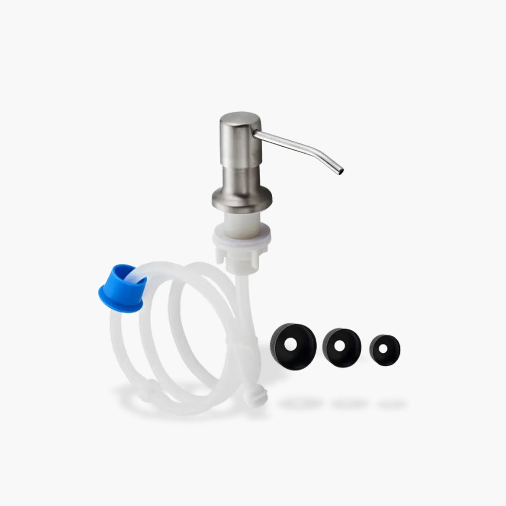 Distributeur de Savon Encastrable pour Évier, Acier Inoxydable 300 ml