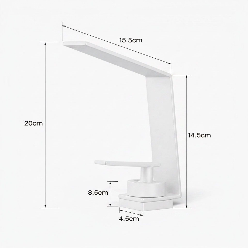 Robinet design lavabo salle de bain cascade - Blanc - Laiton