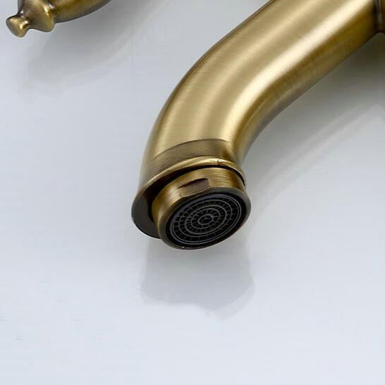 Robinet salle de bain lave main rétro eau froide - Doré - Laiton