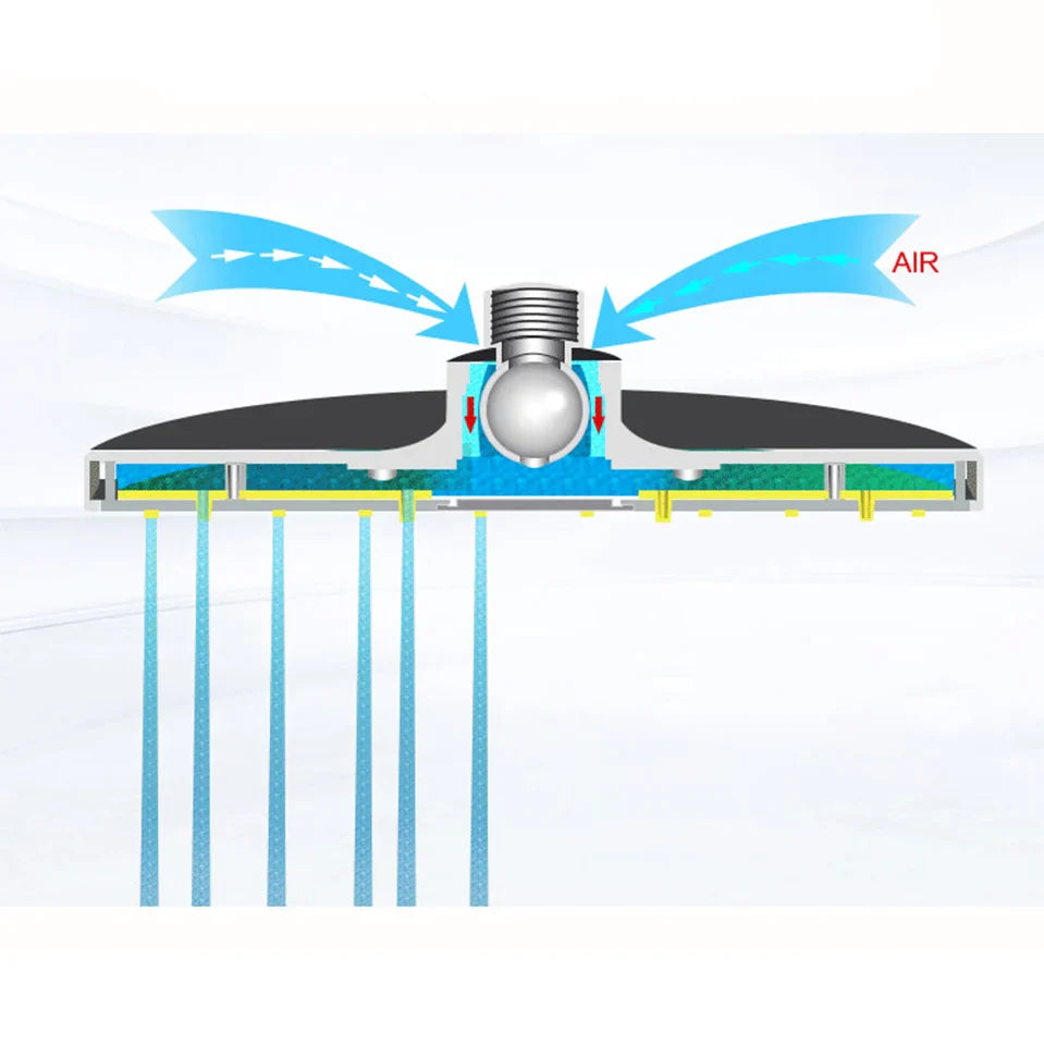 Robinet douche salle de bain rond mural encastrable - Doré rose - Laiton