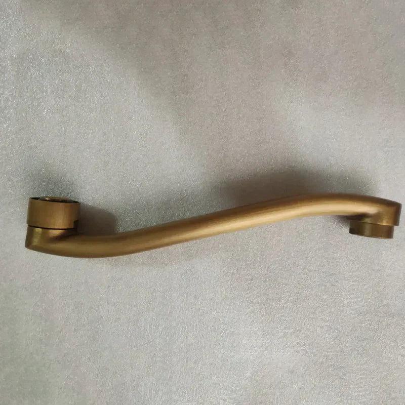 Robinet évier cuisine eau froide pivotant rétro - Doré - Laiton