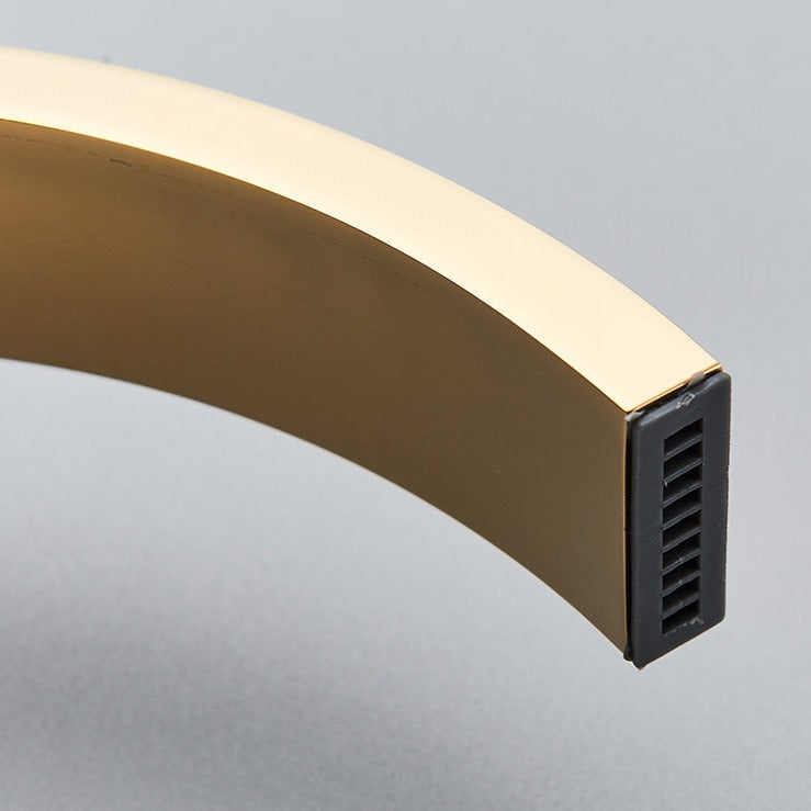 Robinet salle de bain lavabo minimaliste poignées déportées - Doré - Laiton