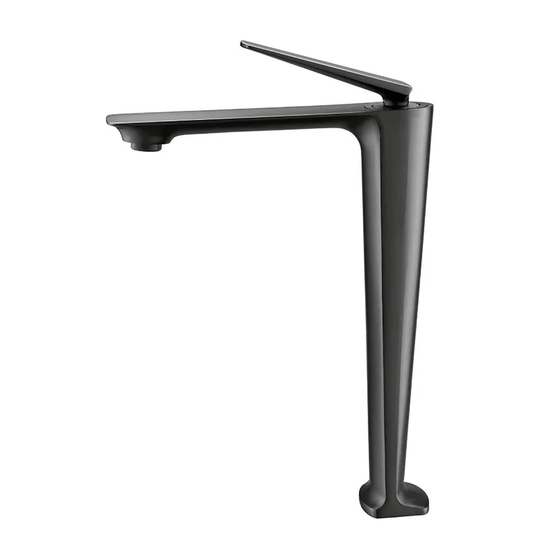 Robinet salle de bain mitigeur design - Argenté - Laiton