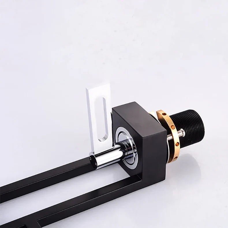 Robinet moderne géométrique salle de bain lavabo - Noir - Laiton