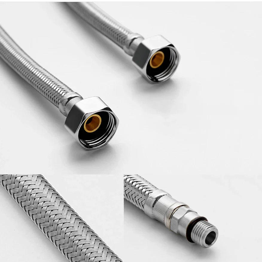 Robinet lavabo salle de bain moderne bicolore - Noir Doré - Laiton