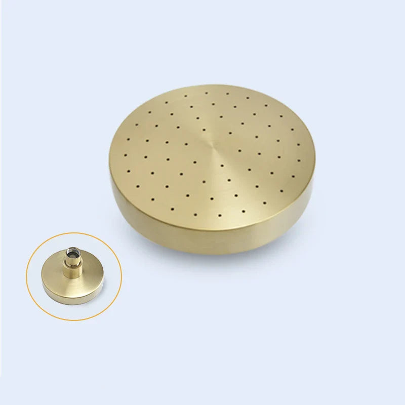 Robinet douche salle de bain mural encastrable minimaliste - Doré - Laiton