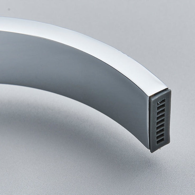 Robinet salle de bain lavabo poignées déportées chics - Argenté - Laiton