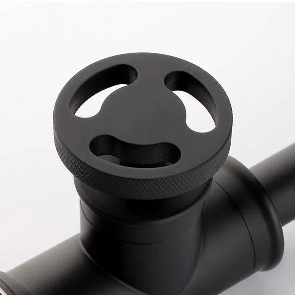 Robinet évier cuisine design industriel mitigeur - Noir - Laiton