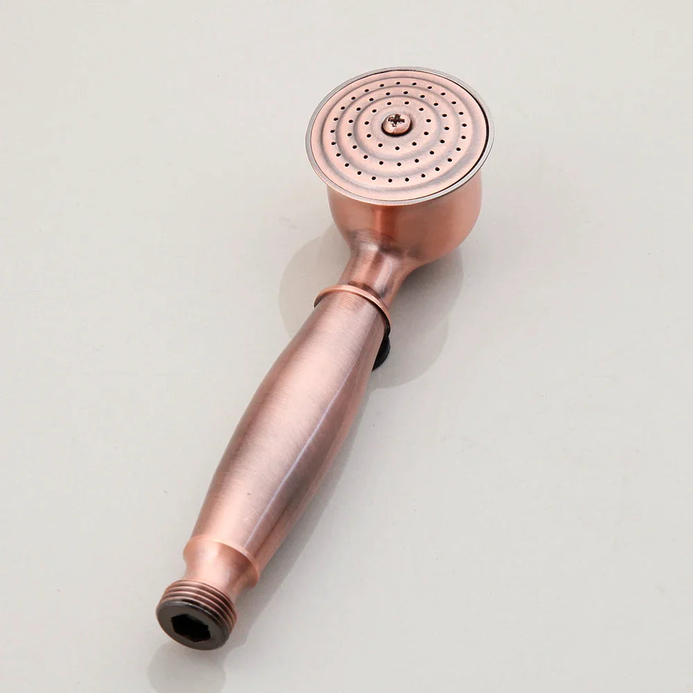 Robinet rétro salle de bain baignoire colonne de douche - Doré rose - Laiton