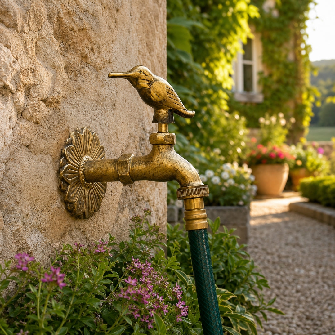 Robinet Extérieur Jardin Moderne Rétro Doré