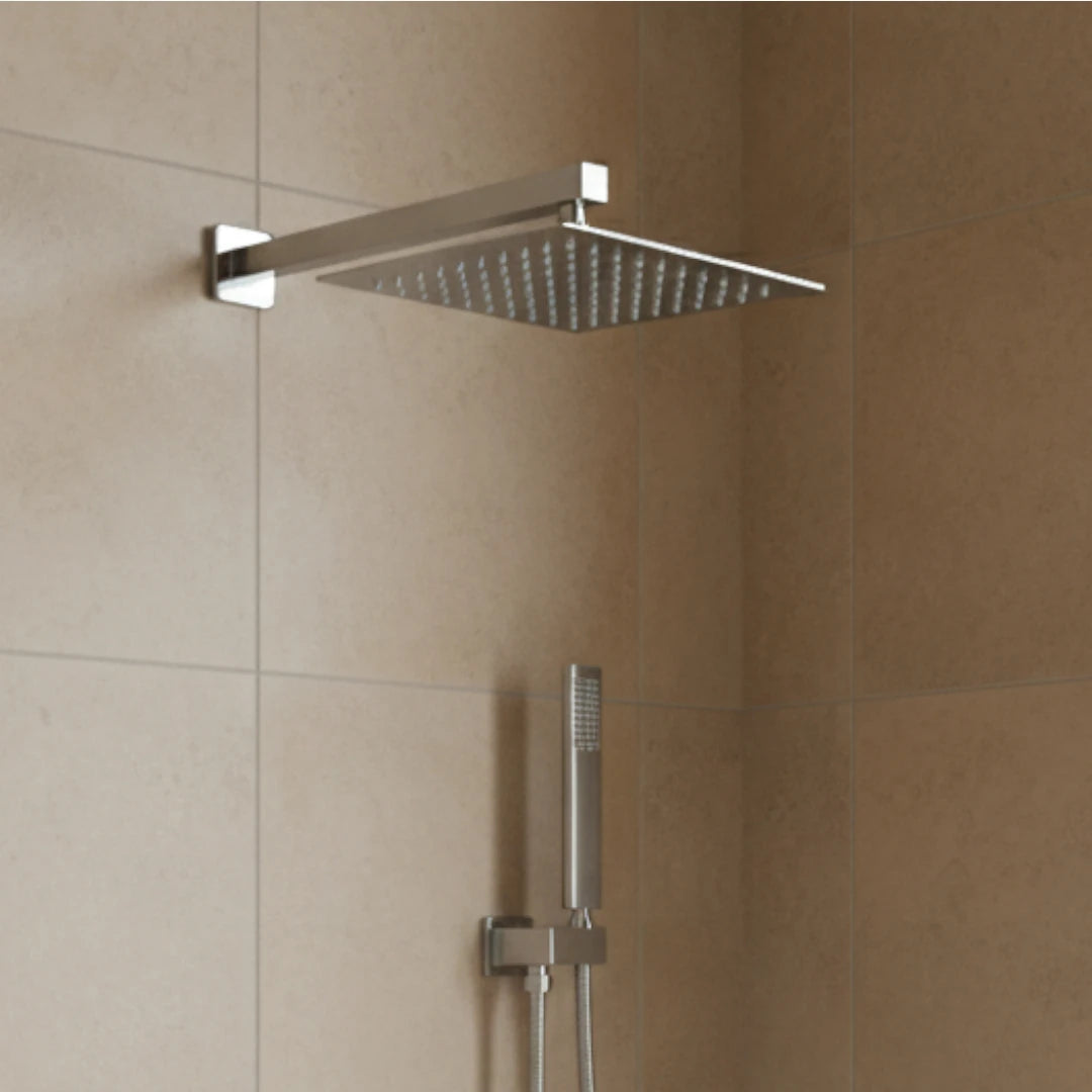 Robinet baignoire salle de bain colonne de douche douchette - Argenté - Laiton