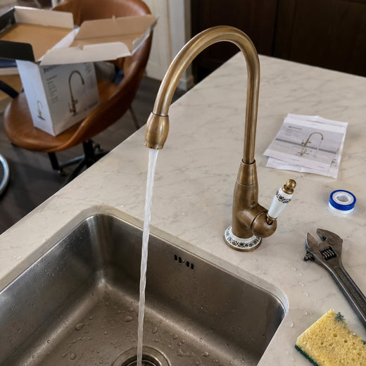 Robinet installé chez un client