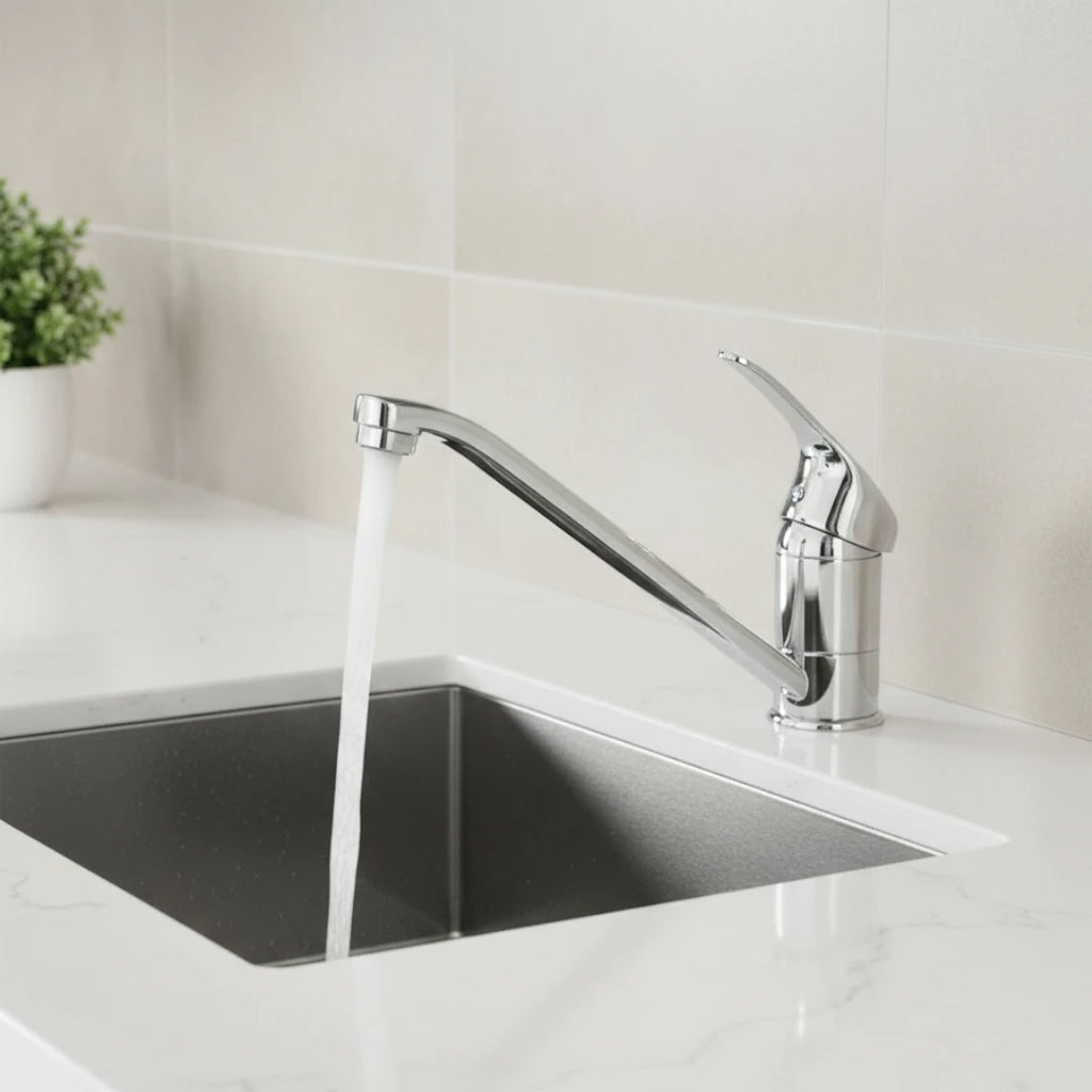 Robinet cuisine évier mitigeur - Argenté chrome