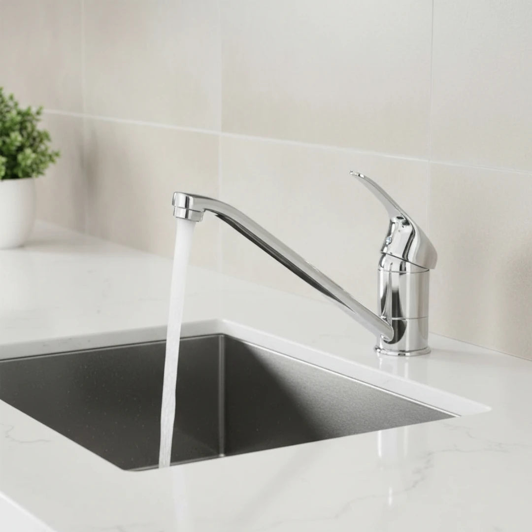 Robinet cuisine évier mitigeur - Argenté chrome