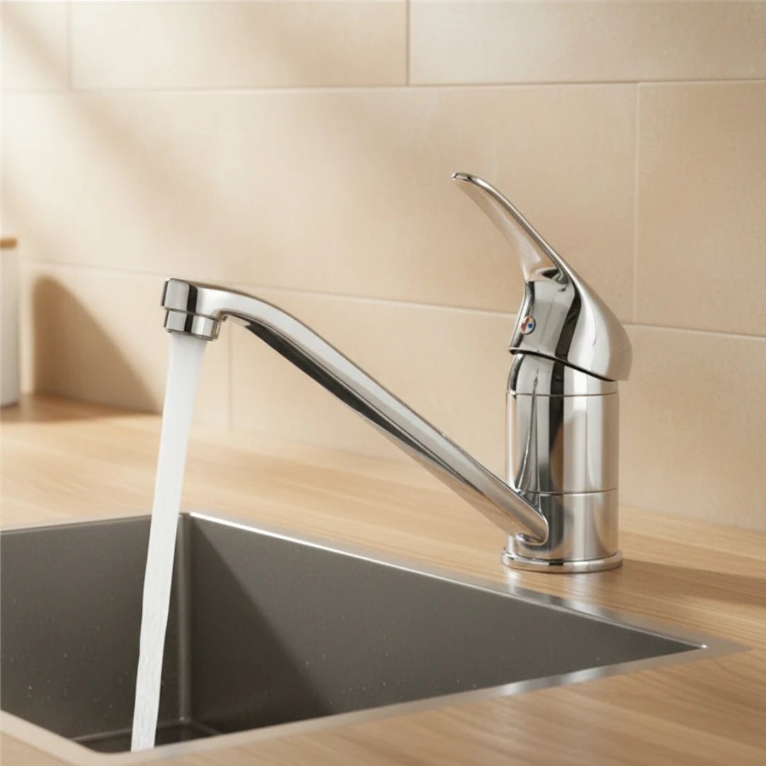 Robinet cuisine évier mitigeur - Argenté chrome