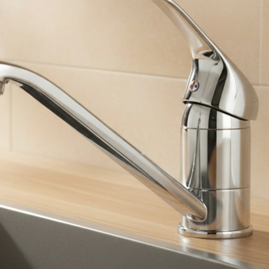 Robinet cuisine évier mitigeur - Argenté chrome