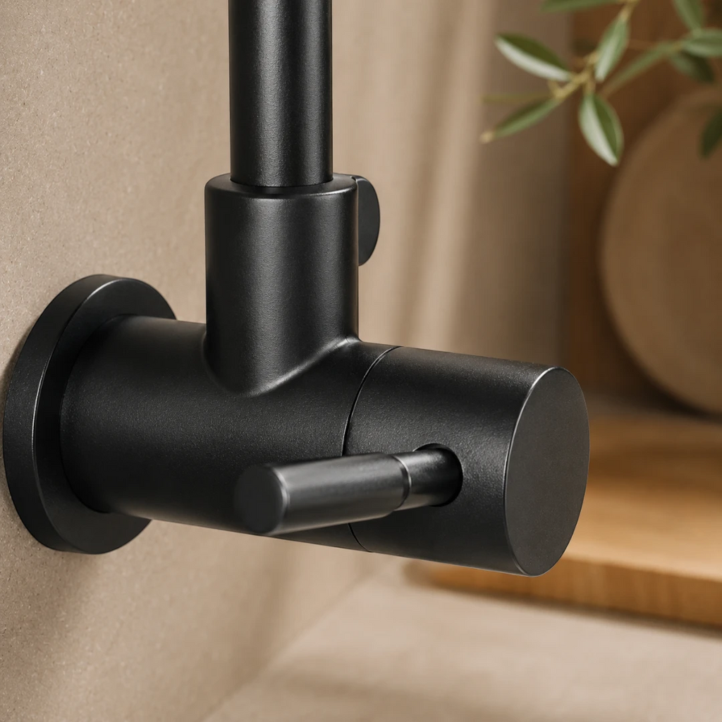 Robinet douchette cuisine évier encastrable - Noir mat