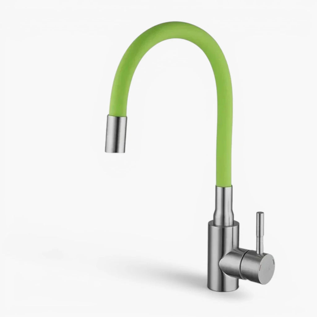 Robinet évier cuisine flexible coloré mitigeur - Argenté