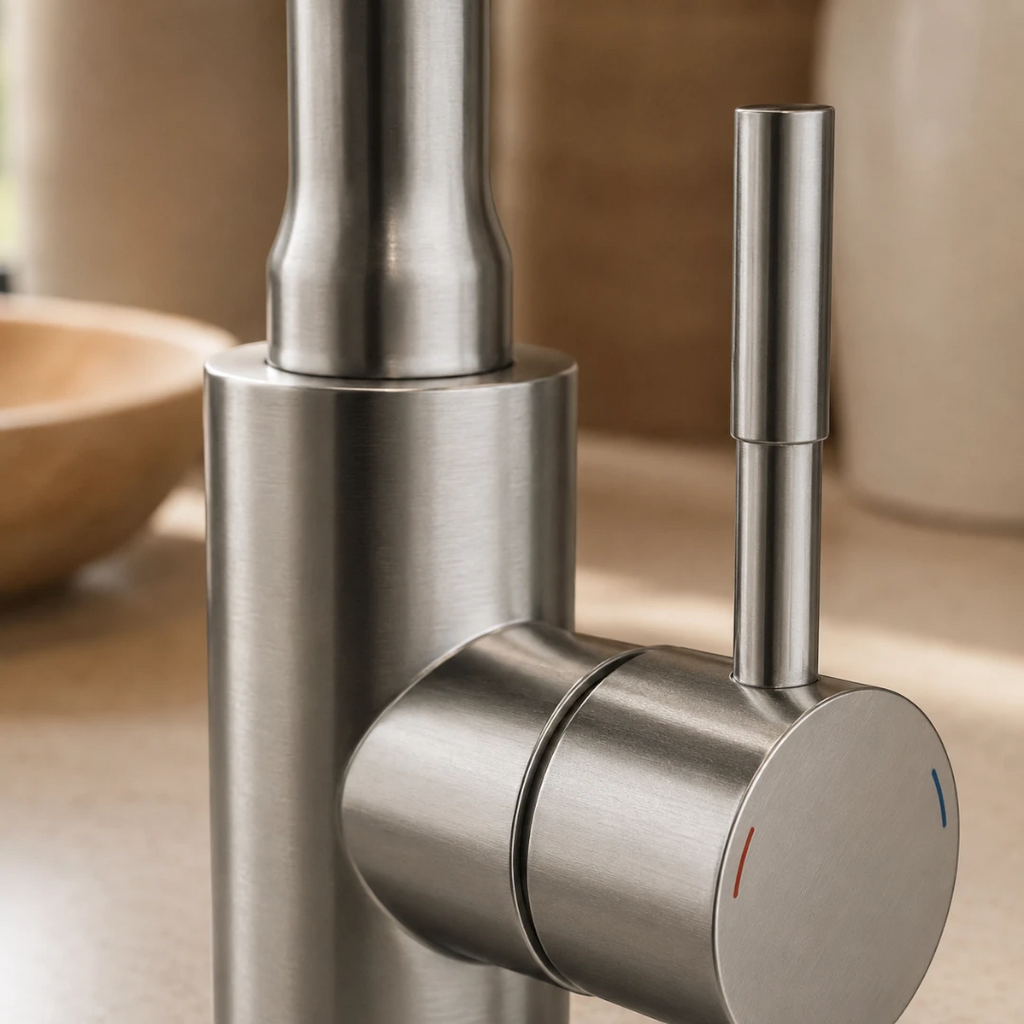 Robinet évier cuisine flexible coloré mitigeur - Argenté