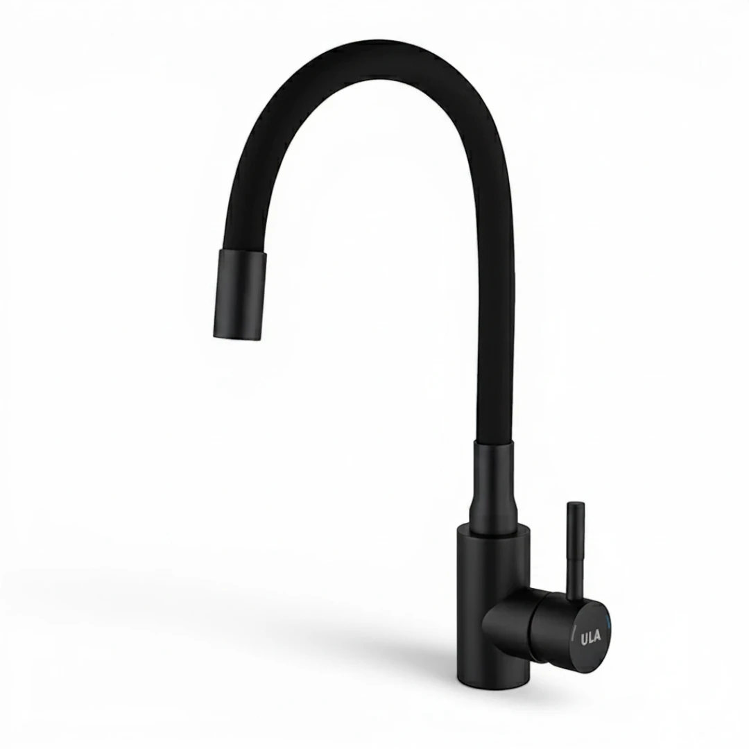 Robinet évier cuisine flexible coloré mitigeur - Noir