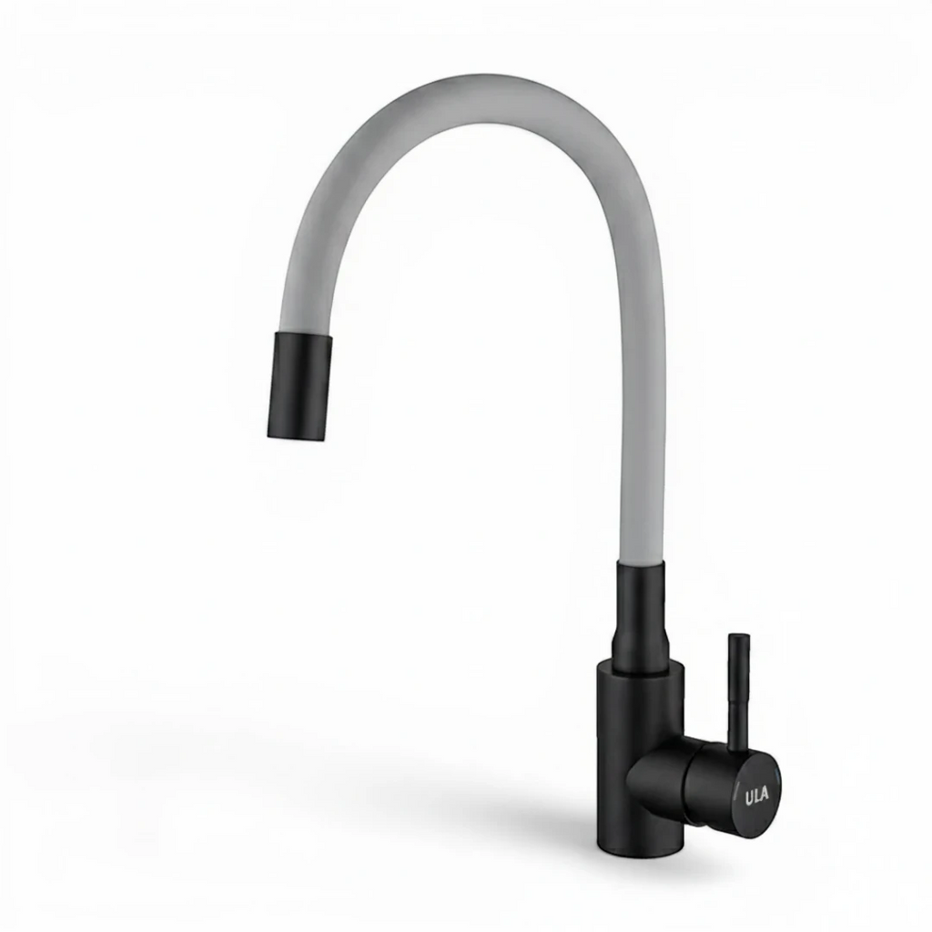 Robinet évier cuisine flexible coloré mitigeur - Noir
