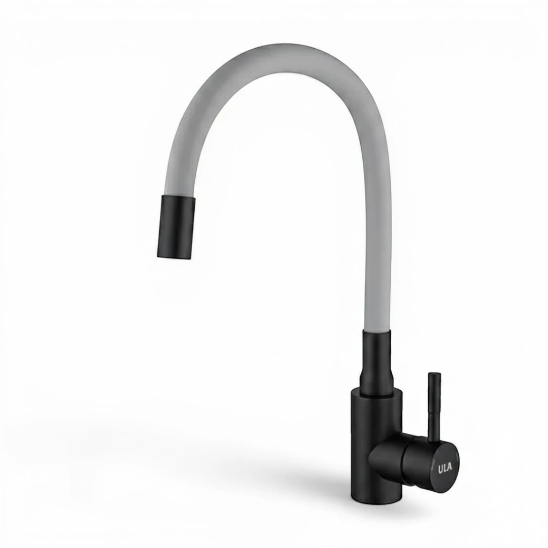 Robinet évier cuisine flexible coloré mitigeur - Noir