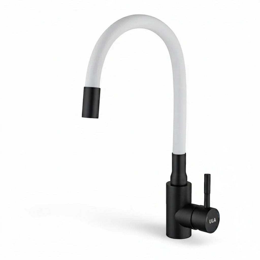 Robinet évier cuisine flexible coloré mitigeur - Noir