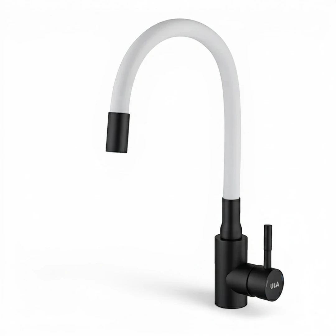Robinet évier cuisine flexible coloré mitigeur - Noir