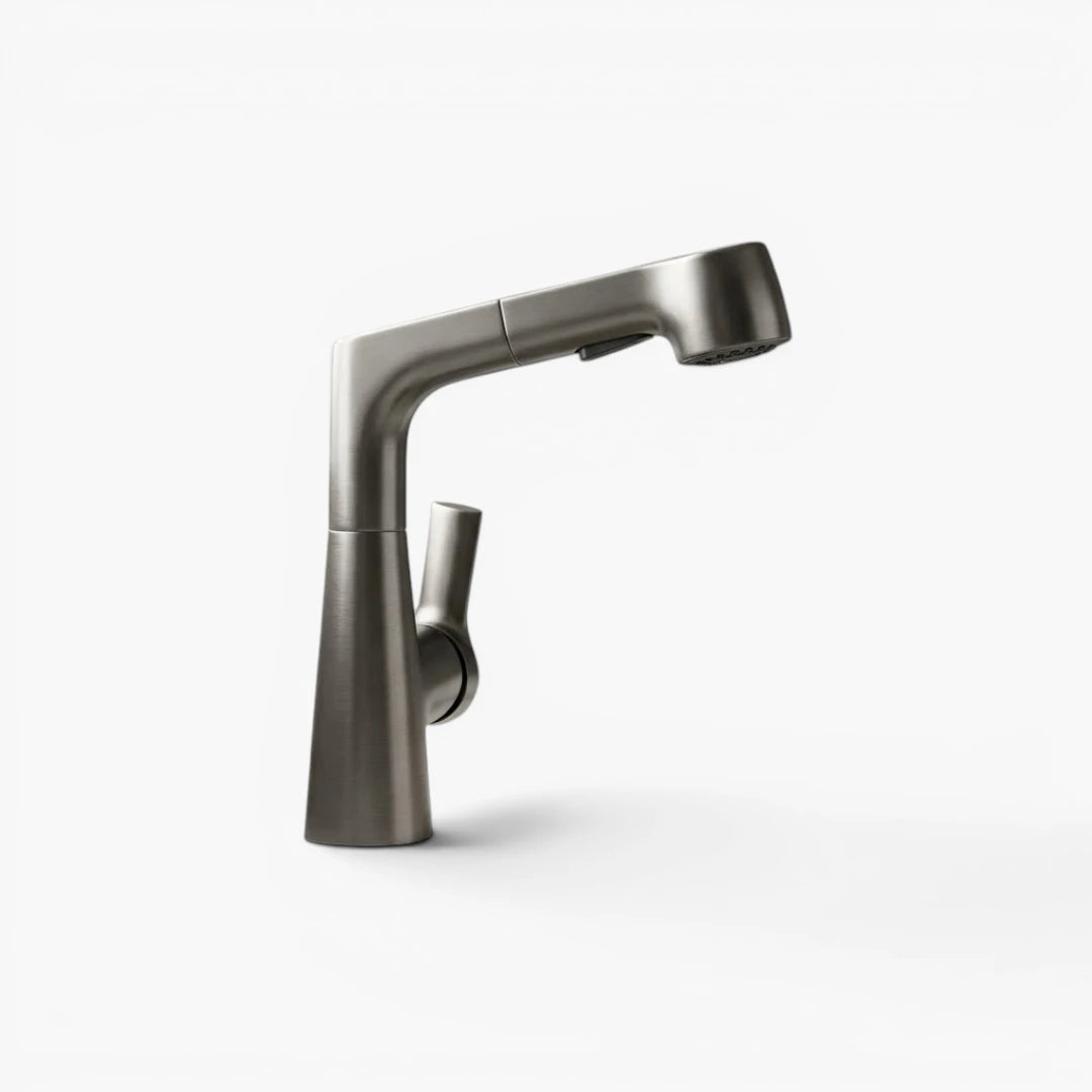 Robinet évier cuisine flexible douchette hauteur réglable - Noir