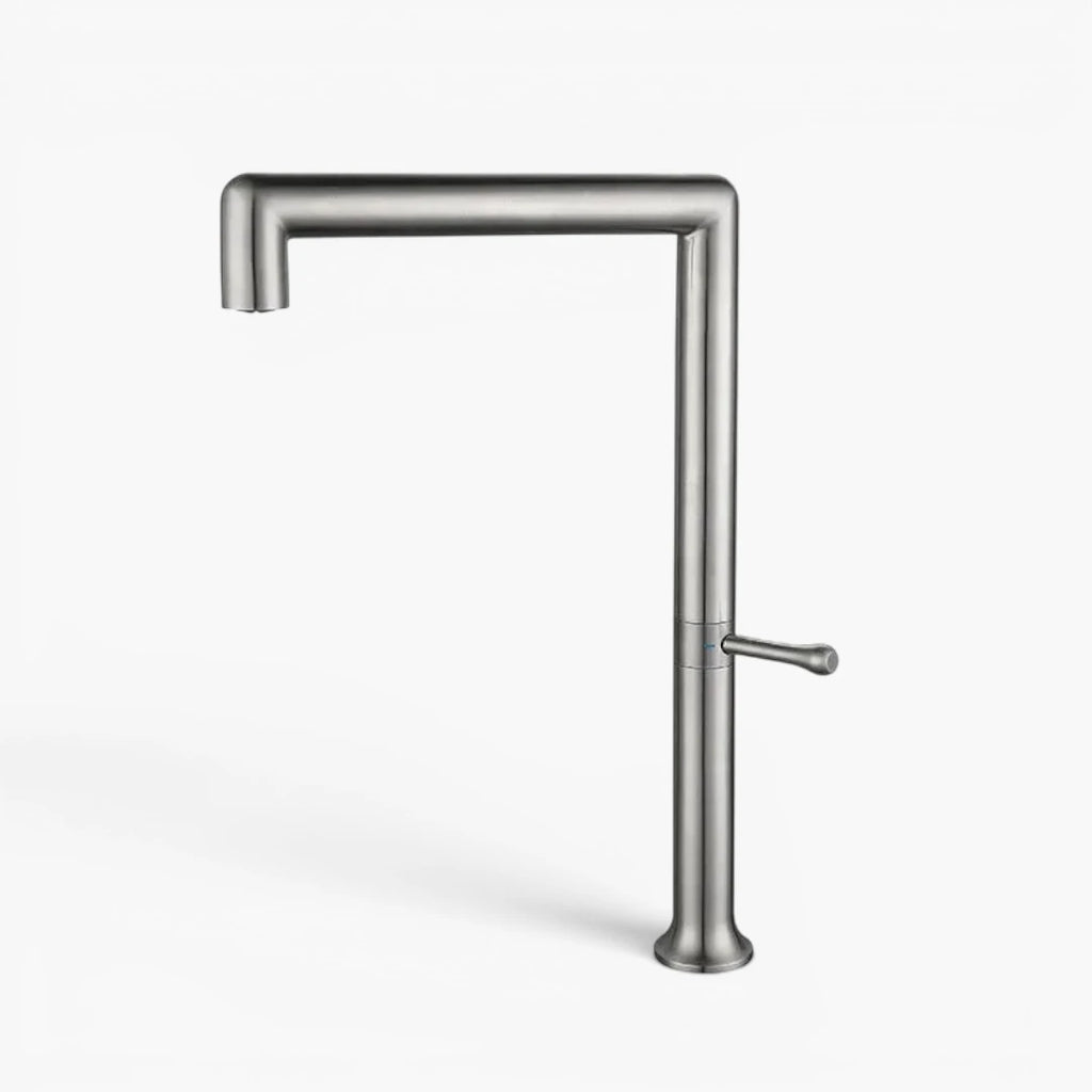 Robinet évier cuisine minimaliste design mitigeur - Argenté